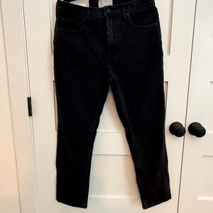 Everlane Womens The Original Cheeky Crop Jeans in black size 30